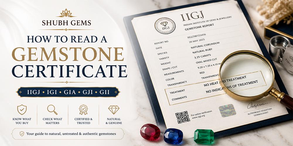 How to Read Your Gemstone Certificate