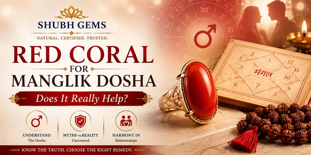 Red Coral for Manglik Dosha