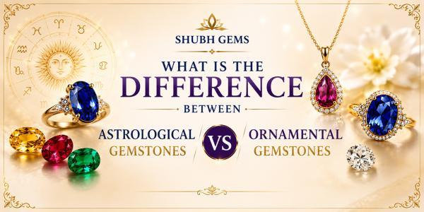 What is the difference between astrological gemstones and ornamental gemstones?