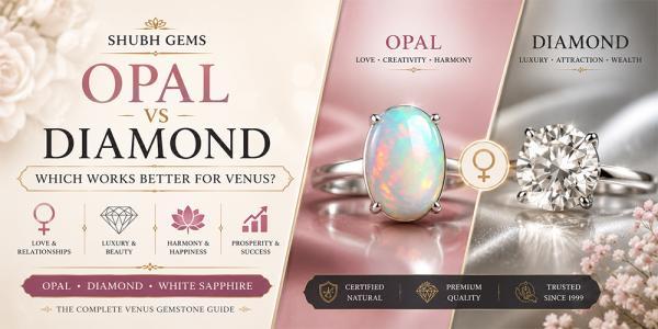 Opal vs Diamond — Venus Gemstones Guide